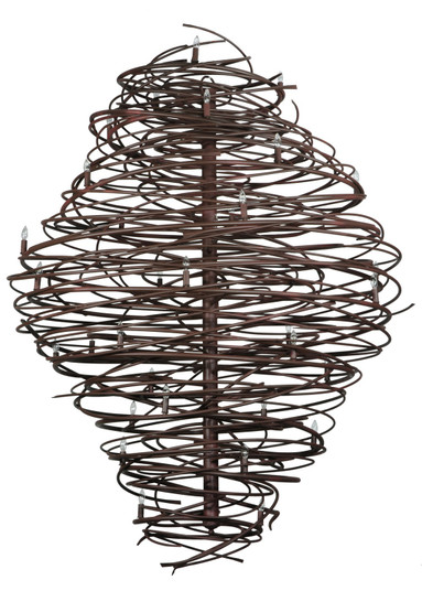 Cyclone 36 Light Chandelier in Red Rust,Custom (57|133177)