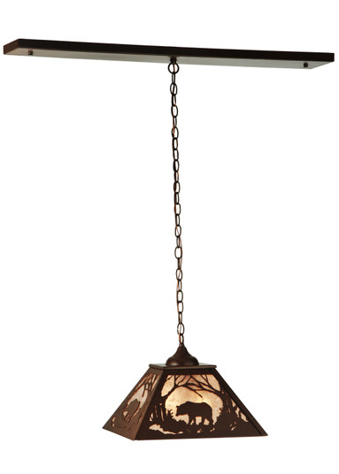 Bear at Dawn Two Light Pendant in Cafe Noir (57|133125)