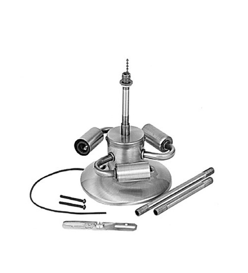 Tiffany Jeweled Peacock Three Light Fan Light Fixture in Mahogany Bronze (57|13251)