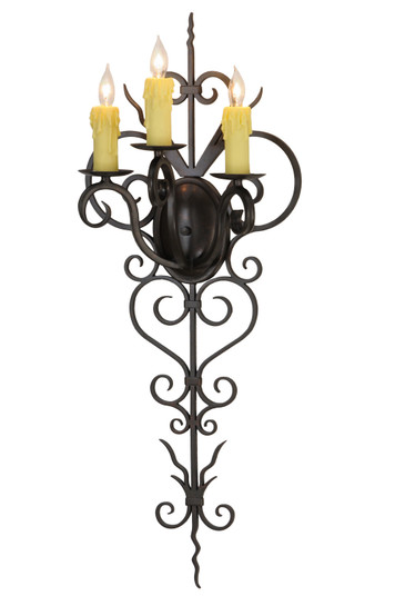 Kenna Three Light Wall Sconce in Rustic Iron (57|131396)
