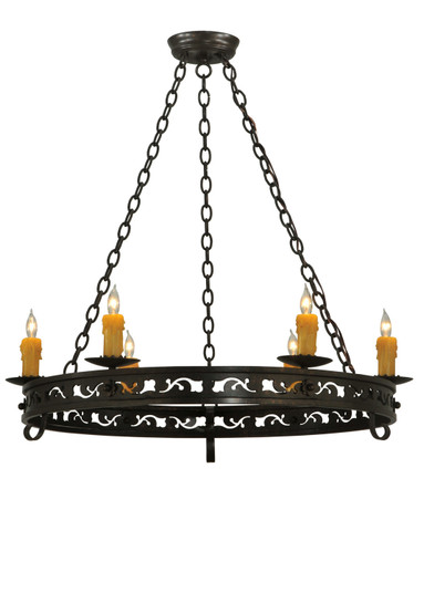 Sagebrush Six Light Chandelier in Gilded Tobacco (57|131389)