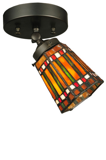 Prairie Corn One Light Swing Arm Flushmount in Mahogany Bronze (57|131025)