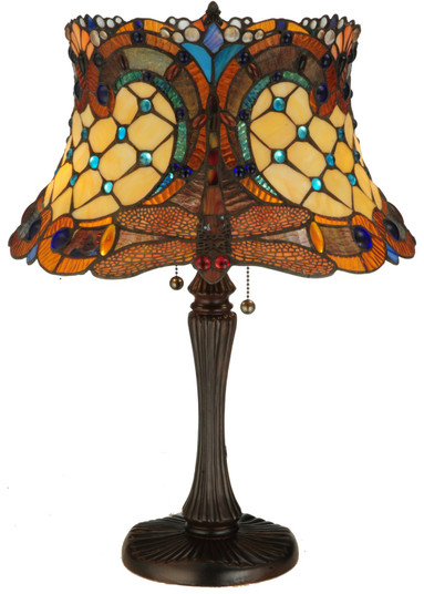 Hanginghead Dragonfly Two Light Table Lamp in Pewter (57|130762)