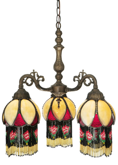 Isabella Three Light Chandelier in Mahogany Bronze Craftsman Brown Highlighted (57|129597)