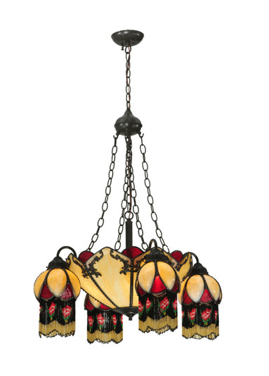 Isabella Eight Light Chandelier in Craftsman Brown (57|128352)