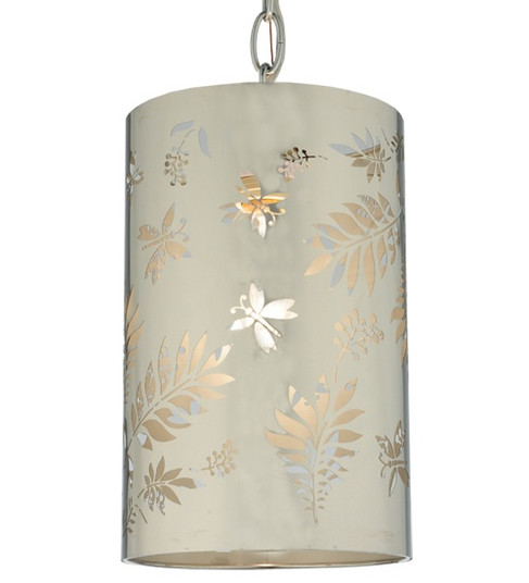 Butterflies & Ferns One Light Mini Pendant in Stainless Steel (57|126756)
