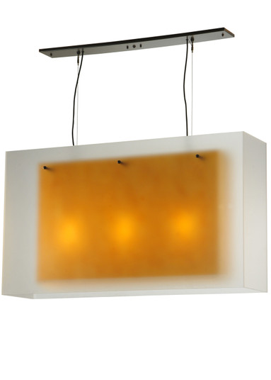 Quadrato Three Light Pendant in Timeless Bronze,Custom (57|126510)