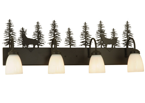 Deer Through The Trees Four Light Vanity in Timeless Bronze (57|126281)