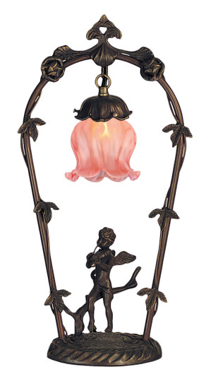 Pink Cherub With Violin One Light Accent Lamp in Mahogany Bronze (57|12592)