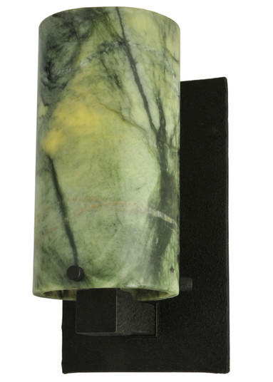 Cilindro One Light Wall Sconce in Black Cracked Ice (57|121999)