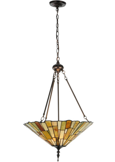 Delta Three Light Inverted Pendant in Mahogany Bronze (57|121146)