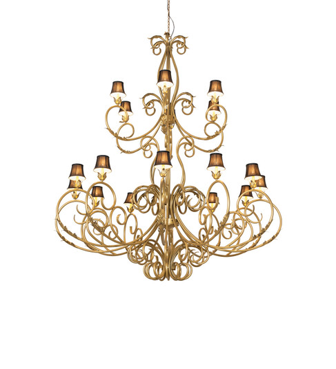 Alexandria 18 Light Chandelier in Spanish Gold (57|120320)