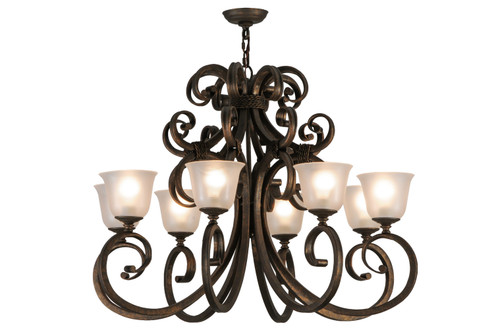 Belvedere Eight Light Chandelier in Gilded Tobacco (57|120273)