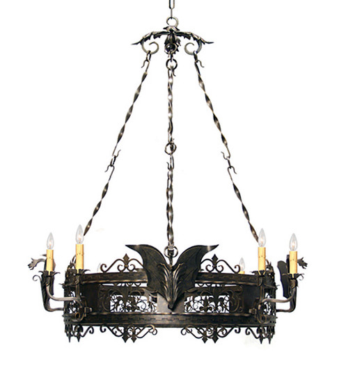 Dragone Eight Light Chandelier in Gilded Tobacco (57|120257)