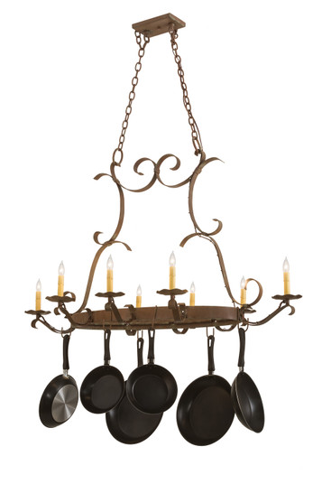 Laramie Eight Light Pot Rack in Capri (57|120250)