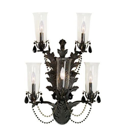 French Baroque Five Light Wall Sconce in Crystal (57|120231)