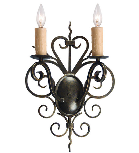 Kenneth Two Light Wall Sconce in Gilded Tobacco (57|120137)