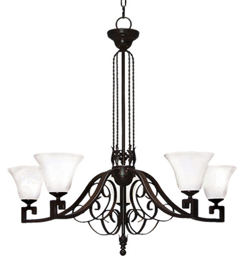 Suri Six Light Chandelier in Rustic Iron (57|119775)