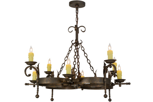 Andorra Eight Light Chandelier in Gilded Tobacco (57|119771)