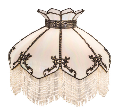 Isabella Shade in Cai W/ Fringe Craftsman Brown Highlighted (57|11937)