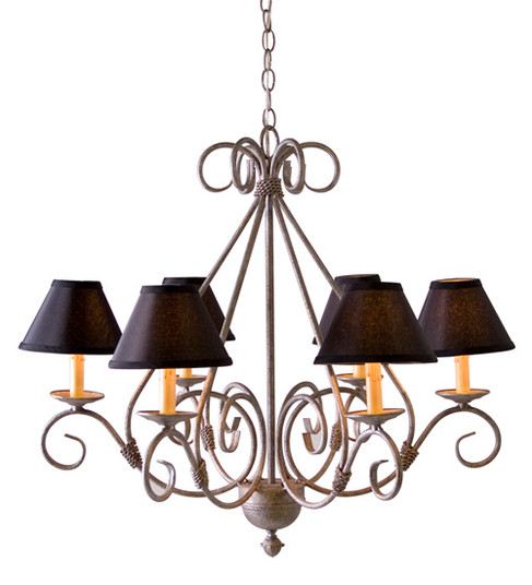 Olivia Six Light Chandelier in Pate (57|118910)