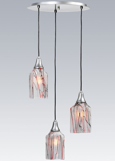 Metro Fusion Three Light Pendant in Nickel (57|117929)