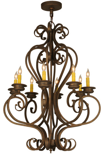 Fernando Eight Light Chandelier in French Bronze (57|117683)