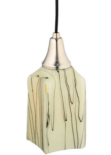 Metro Fusion One Light Mini Pendant in Black Metal,Satin Stainless Steel (57|117344)