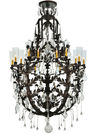 French Baroque 16 Light Chandelier in Gilded Tobacco (57|117280)