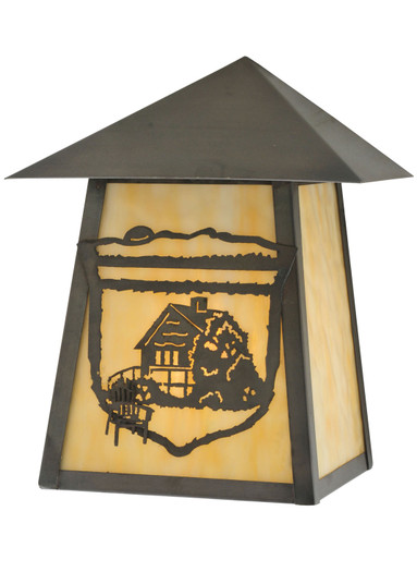 Lake Clear Lodge One Light Wall Sconce in Craftsman Brown (57|116861)
