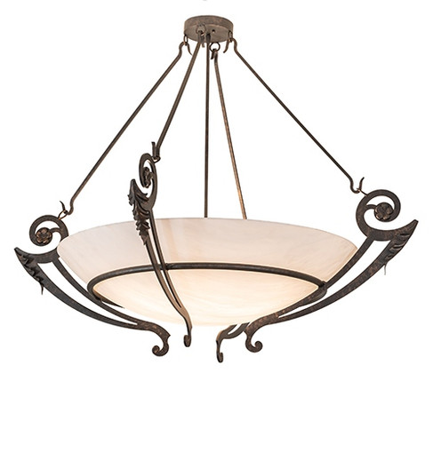 Ceres Six Light Semi-Flushmount in Gilded Tobacco (57|116828)