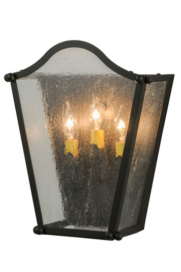 Austin Three Light Wall Sconce in Hand Wrought Iron (57|116714)