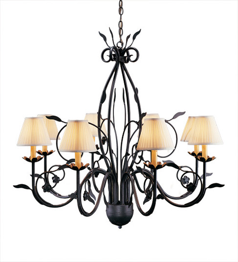 Bordeaux Eight Light Chandelier in Rustic Iron (57|116649)