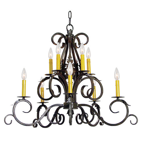 Anassa Ten Light Chandelier in Golden Bronze (57|116225)