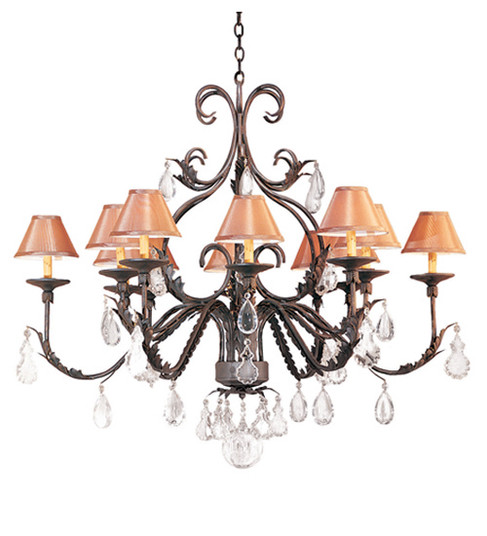 French Elegance 12 Light Chandelier in Gilded Tobacco (57|116072)
