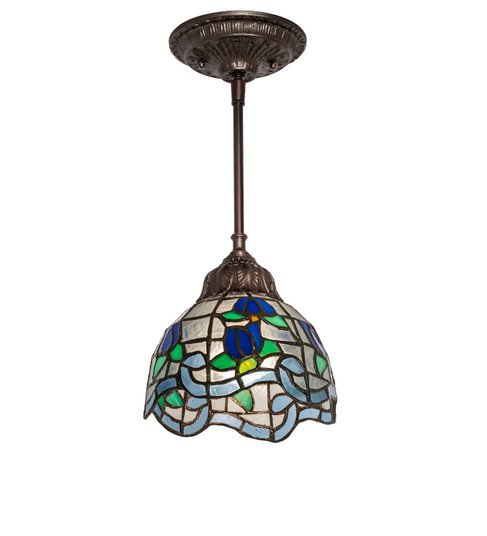 Roseborder One Light Mini Pendant in Mahogany Bronze (57|115802)