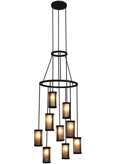 Cartier Nine Light Chandelier in Costello Black (57|115771) Cartier Nine Light Chandelier in Costello Black (57|115771)