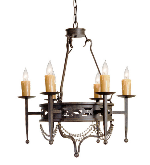 Jasmine Six Light Chandelier in Coffee Bean (57|115171)