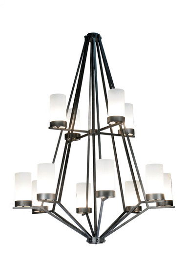 Galen 12 Light Chandelier in Smoke/Frosted Glass (57|115096)