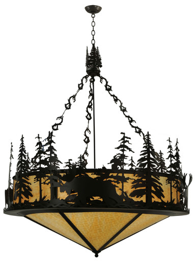 Moose At Dusk Six Light Inverted Pendant in Timeless Bronze (57|115032)