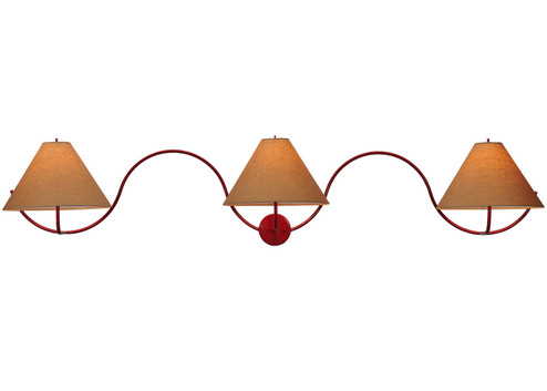 Soundwave Three Light Wall Sconce in Ruby Red (57|114546)