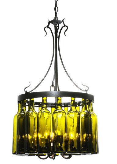 Tuscan Vineyard Five Light Chandelier in Black (57|114514)