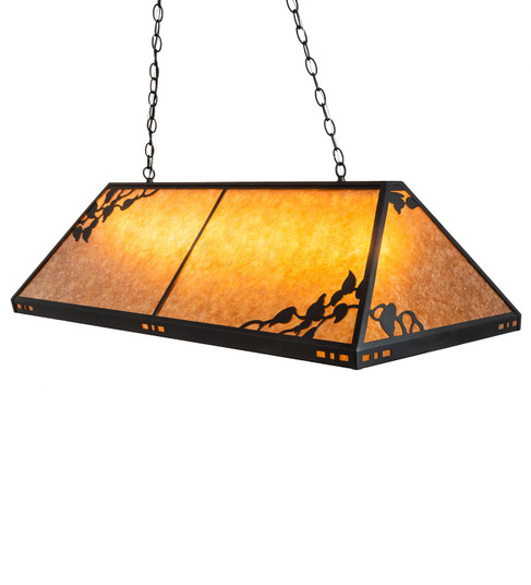 Ivy Eight Light Oblong Pendant in Black Metal (57|113443)