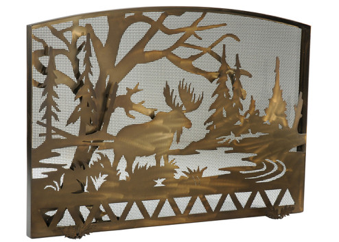 Moose Creek Fireplace Screen in Antique Copper (57|113045)