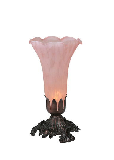 Pink Pond Lily One Light Accent Lamp in Mahogany Bronze (57|11241)