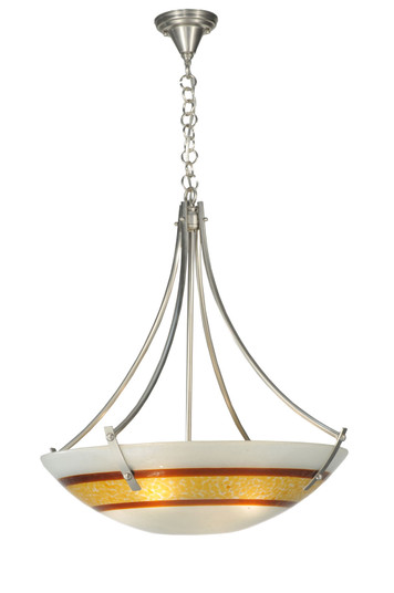 Metro Fusion Four Light Inverted Pendant in Steel (57|111536)