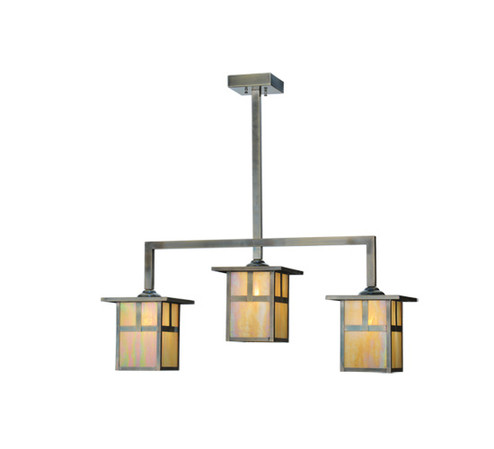 Hyde Park Three Light Island Pendant in Antique Brass (57|109246)