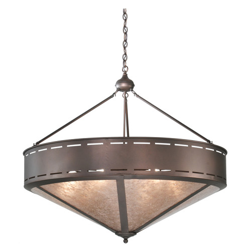 Craftsman Six Light Inverted Pendant in Mahogany Bronze (57|108713)