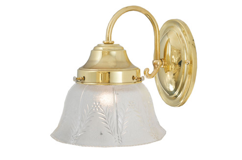 Revival One Light Wall Sconce in Polished Brass (57|107875)