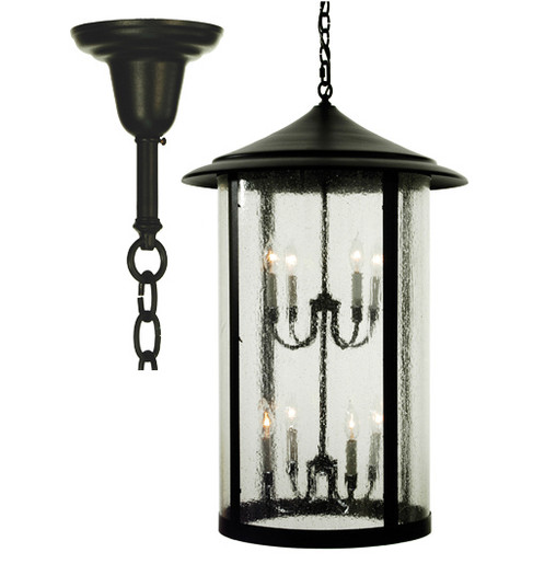 Fulton Eight Light Pendant in Textured Black (57|107282)